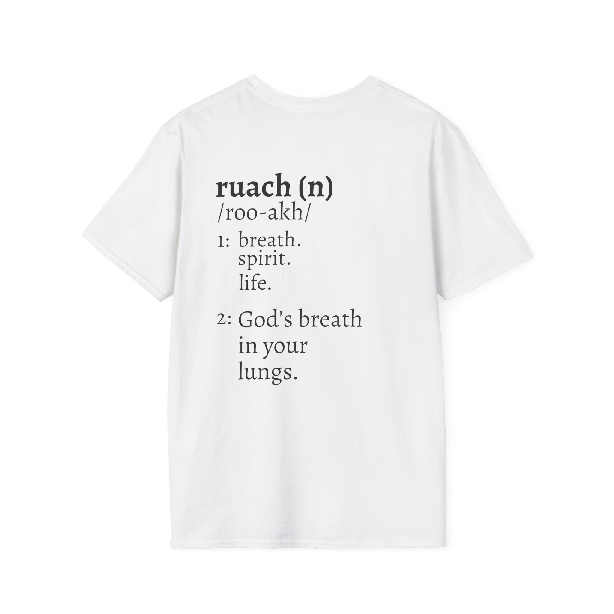 Hebrew "Ruach" Breath/Spirit Definition Tee