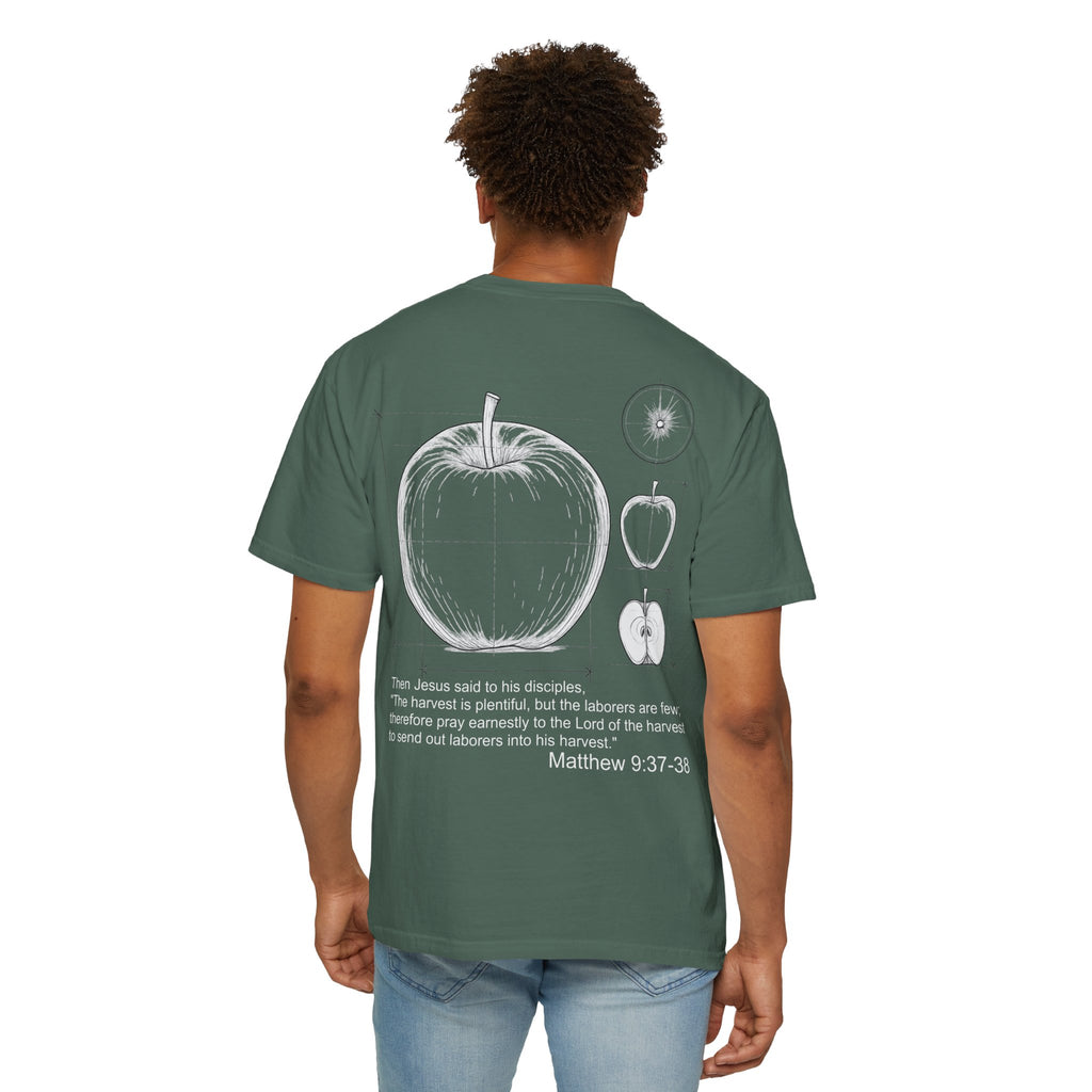 Matthew 9:37-38 - Apple Diagram Graphic T‑Shirt