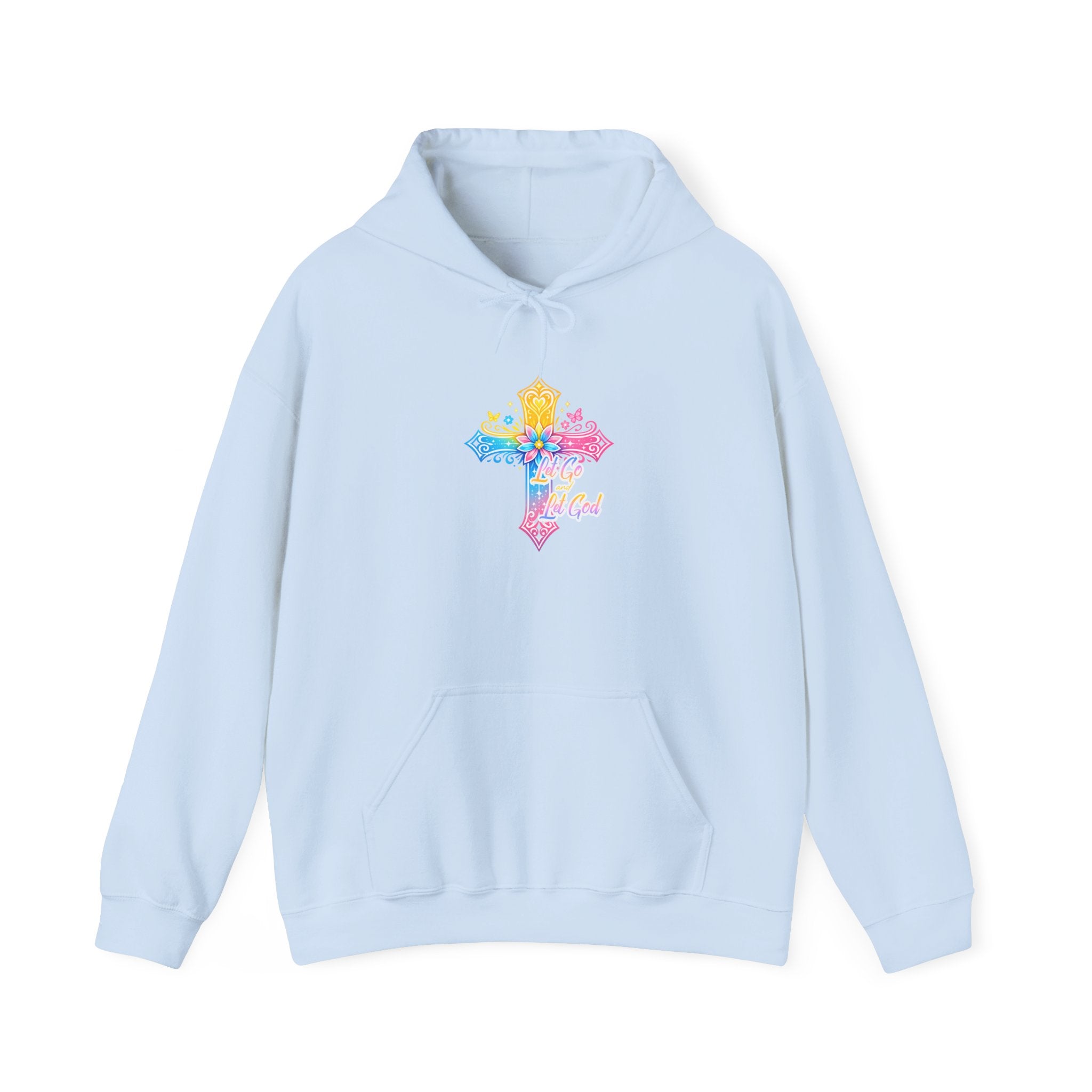 Let Go, Let God - Rainbow Cross Hoodie