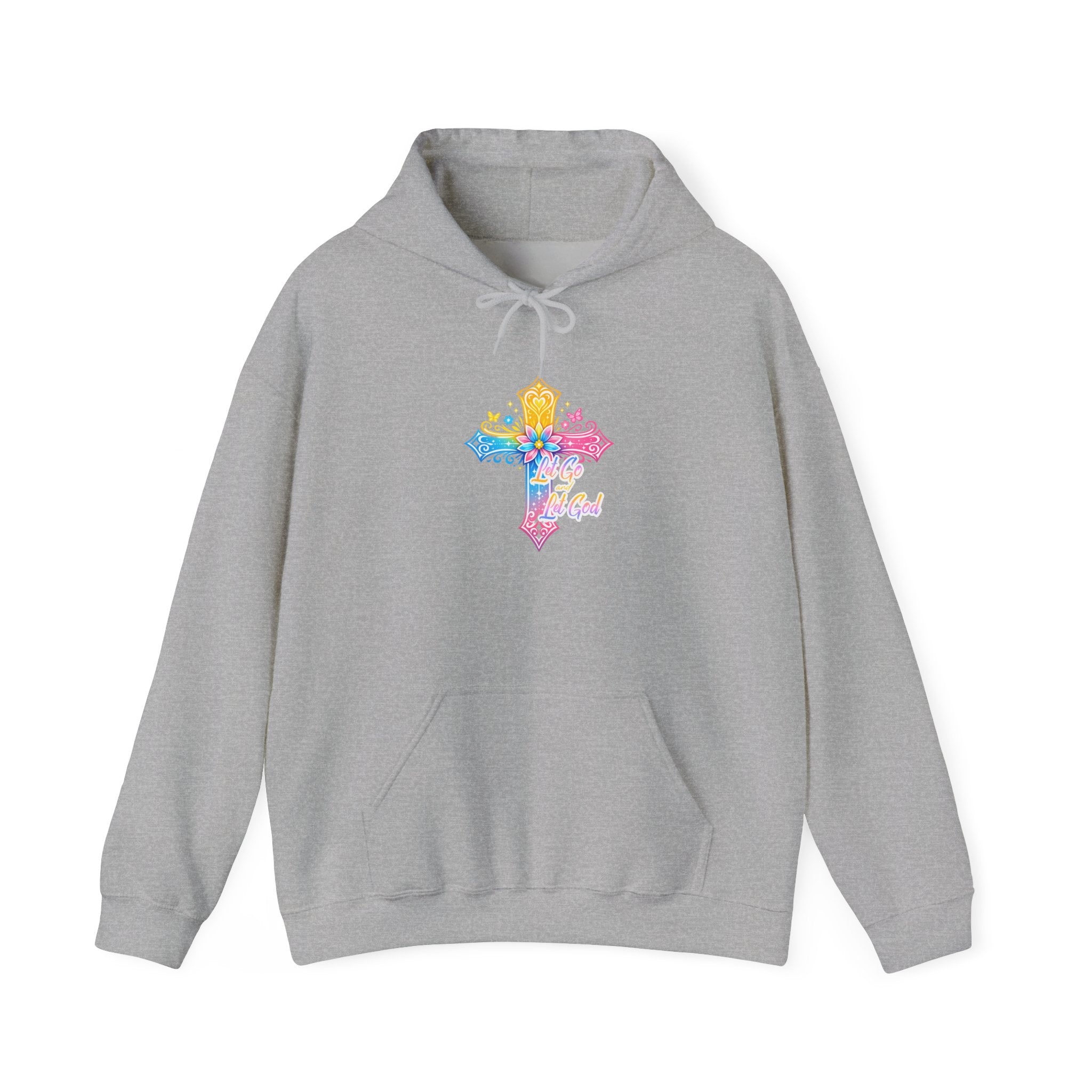 Let Go, Let God - Rainbow Cross Hoodie