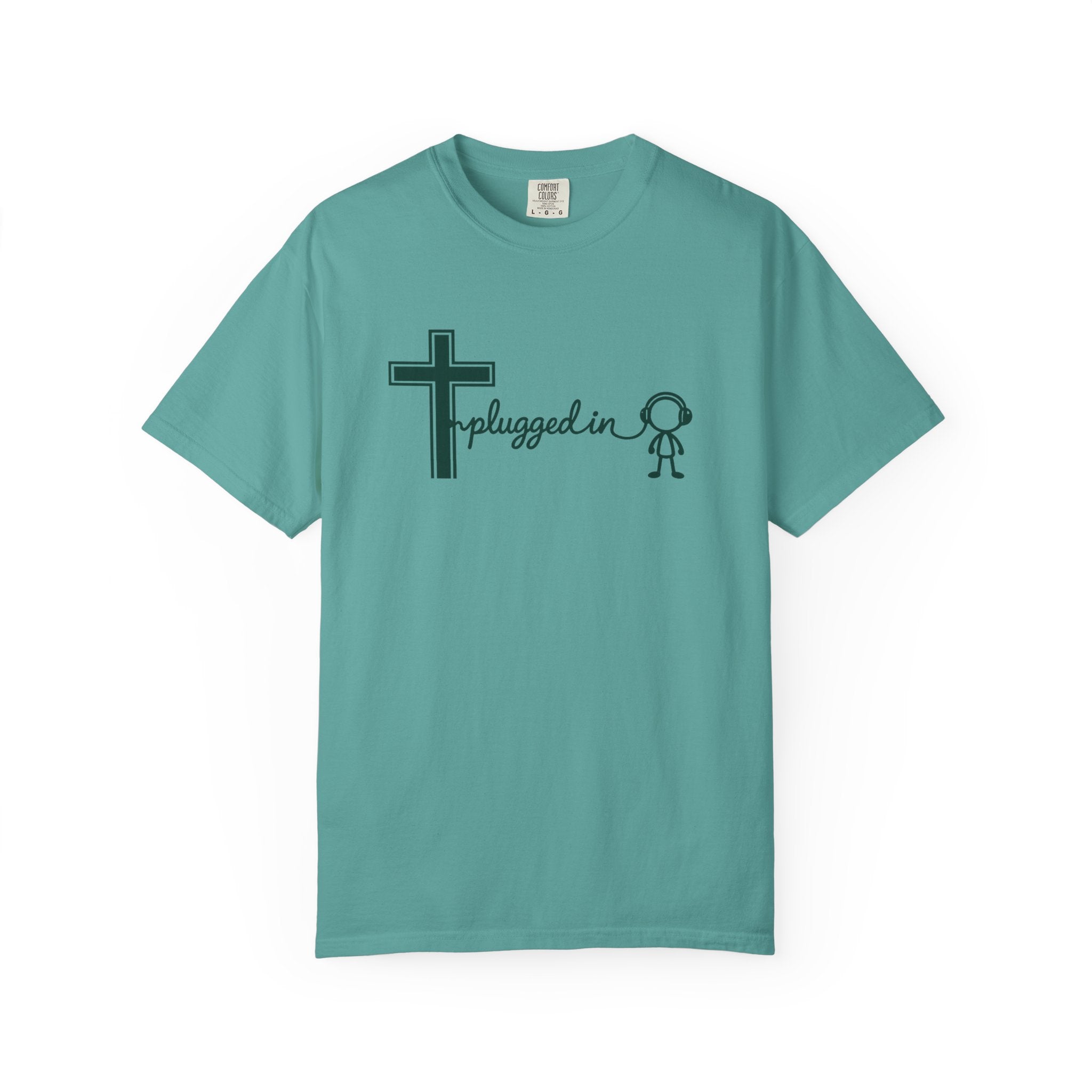 Christian 'Plugged In' Cross T-Shirt — Faith Graphic Tee