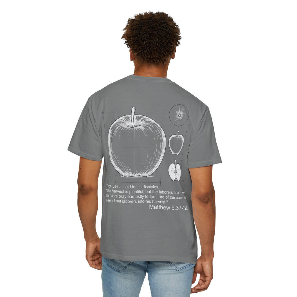 Matthew 9:37-38 - Apple Diagram Graphic T‑Shirt