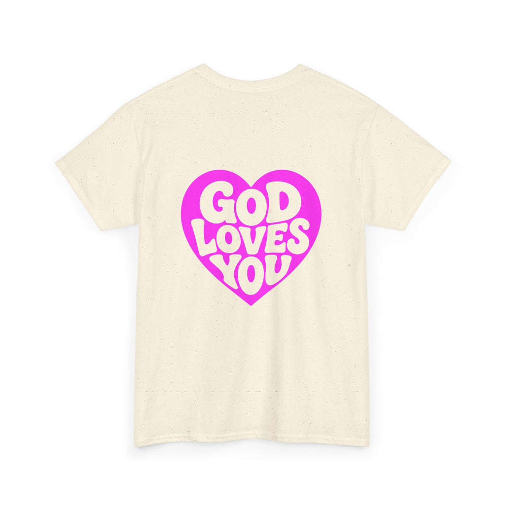 God Loves You Heart Tee