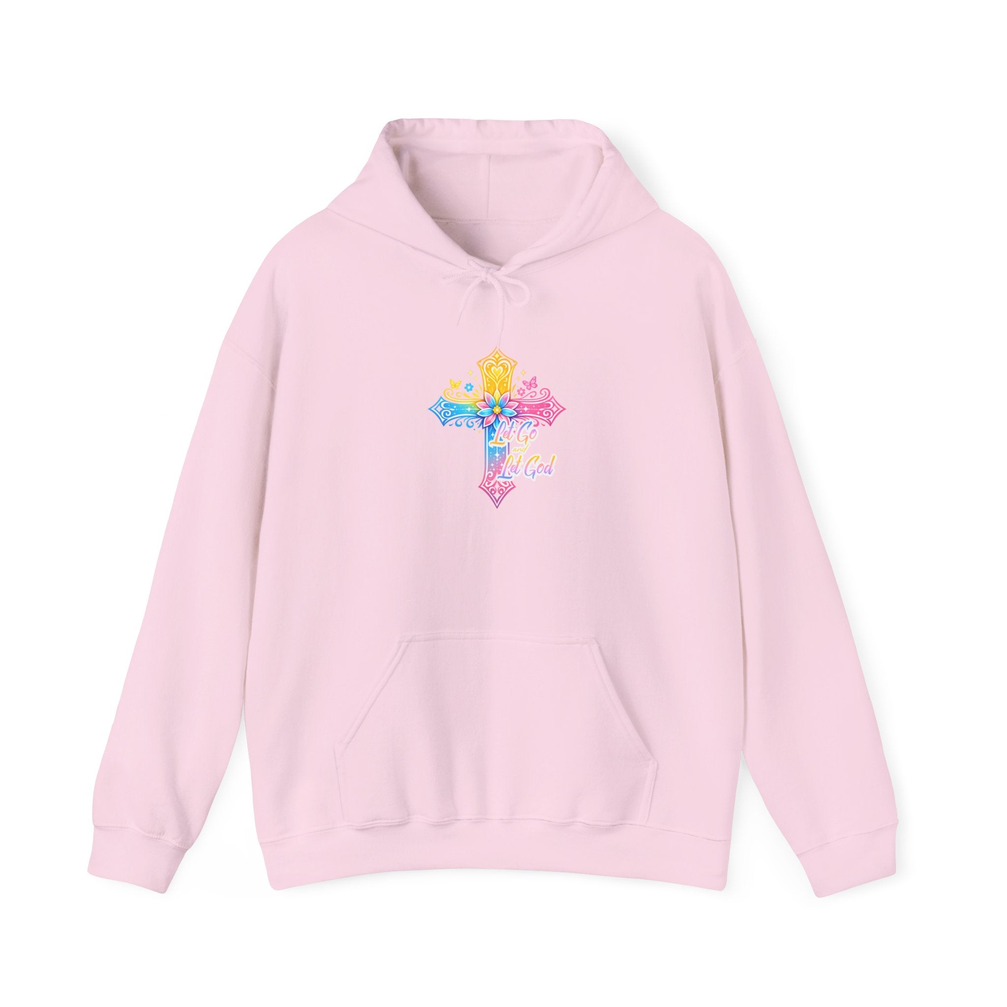 Let Go, Let God - Rainbow Cross Hoodie