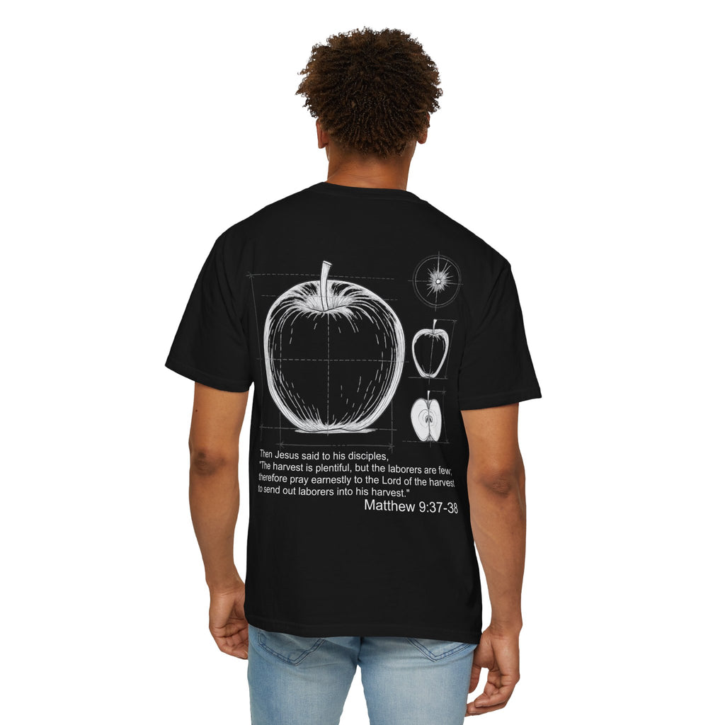 Matthew 9:37-38 - Apple Diagram Graphic T‑Shirt