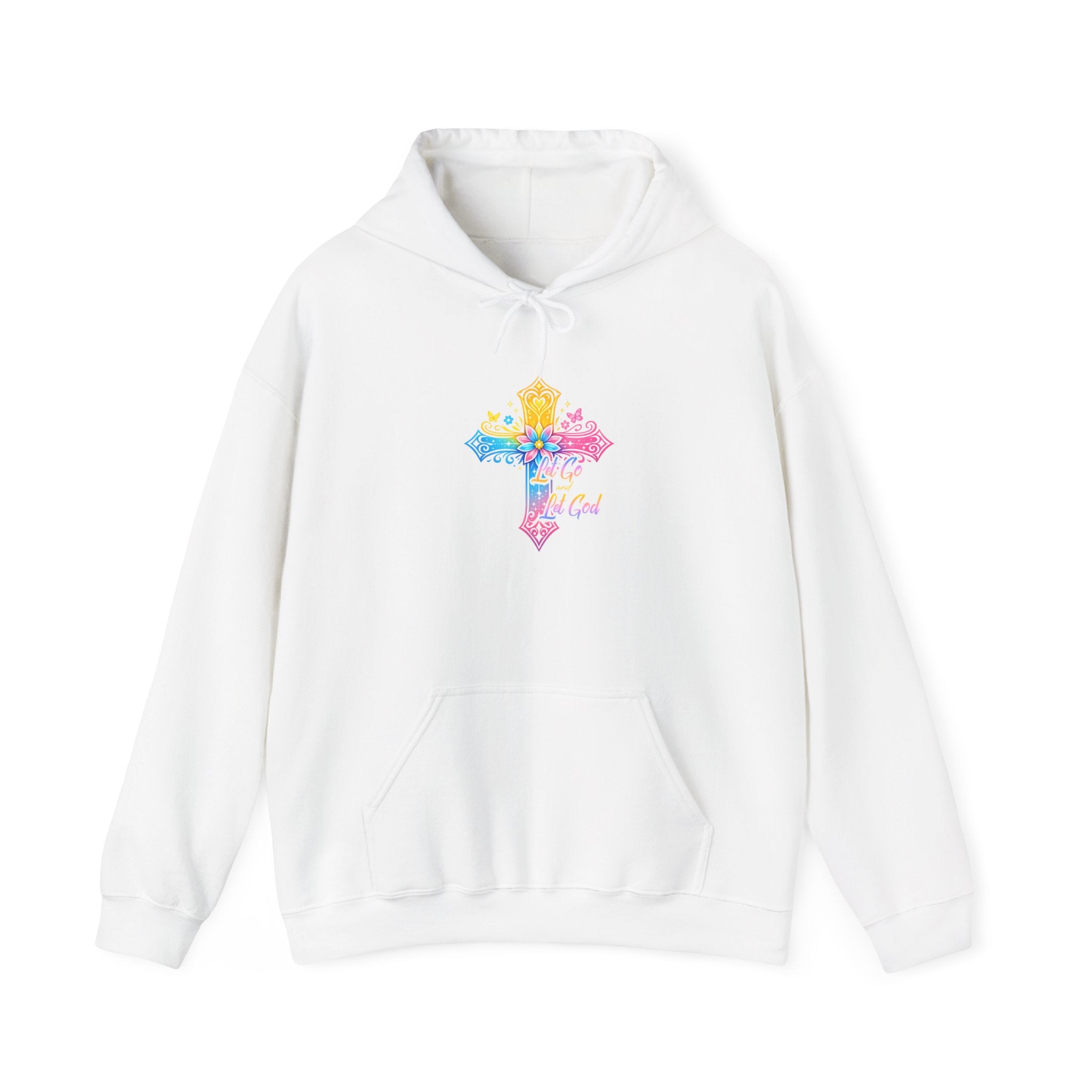 Let Go, Let God - Rainbow Cross Hoodie