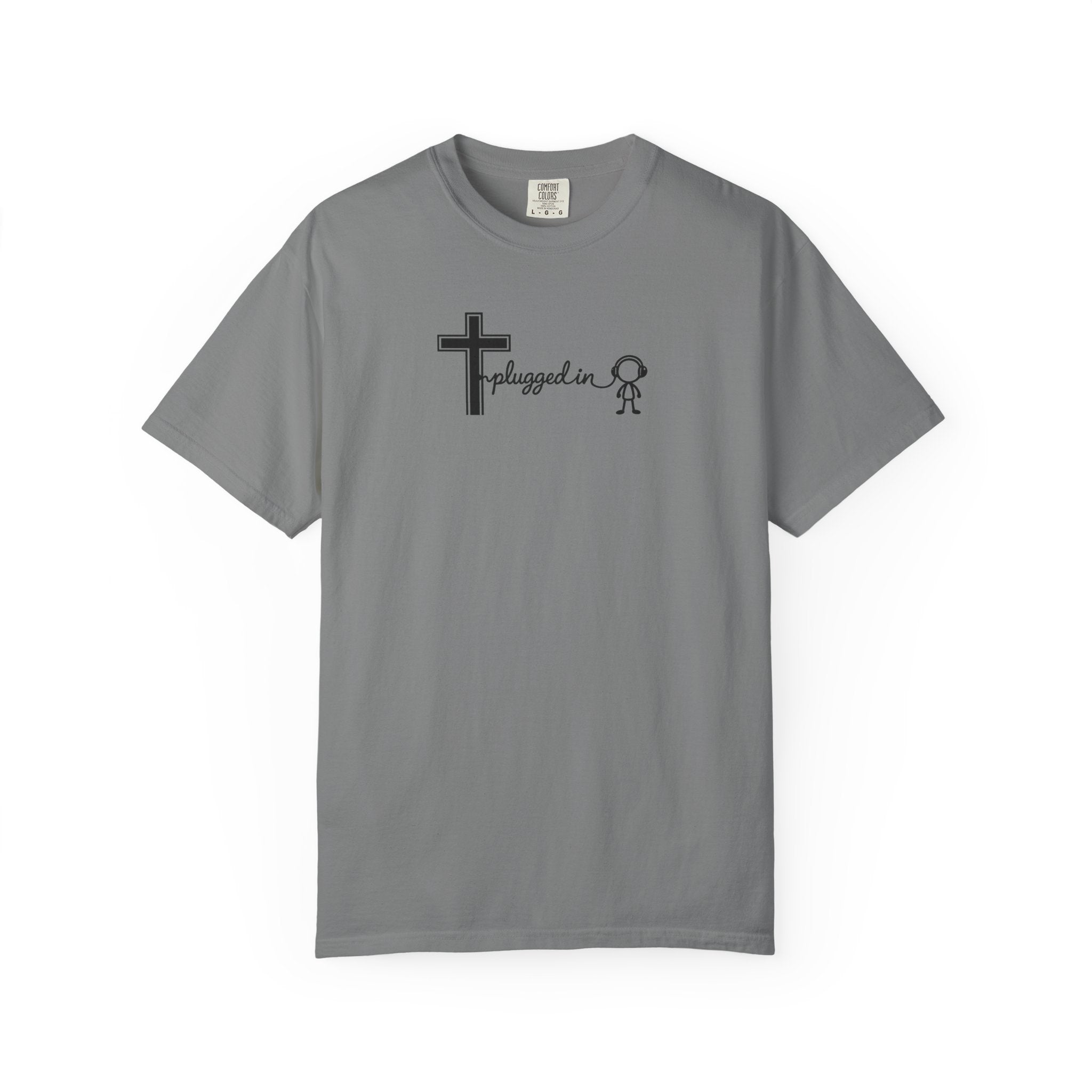 Christian 'Plugged In' Cross T-Shirt — Faith Graphic Tee