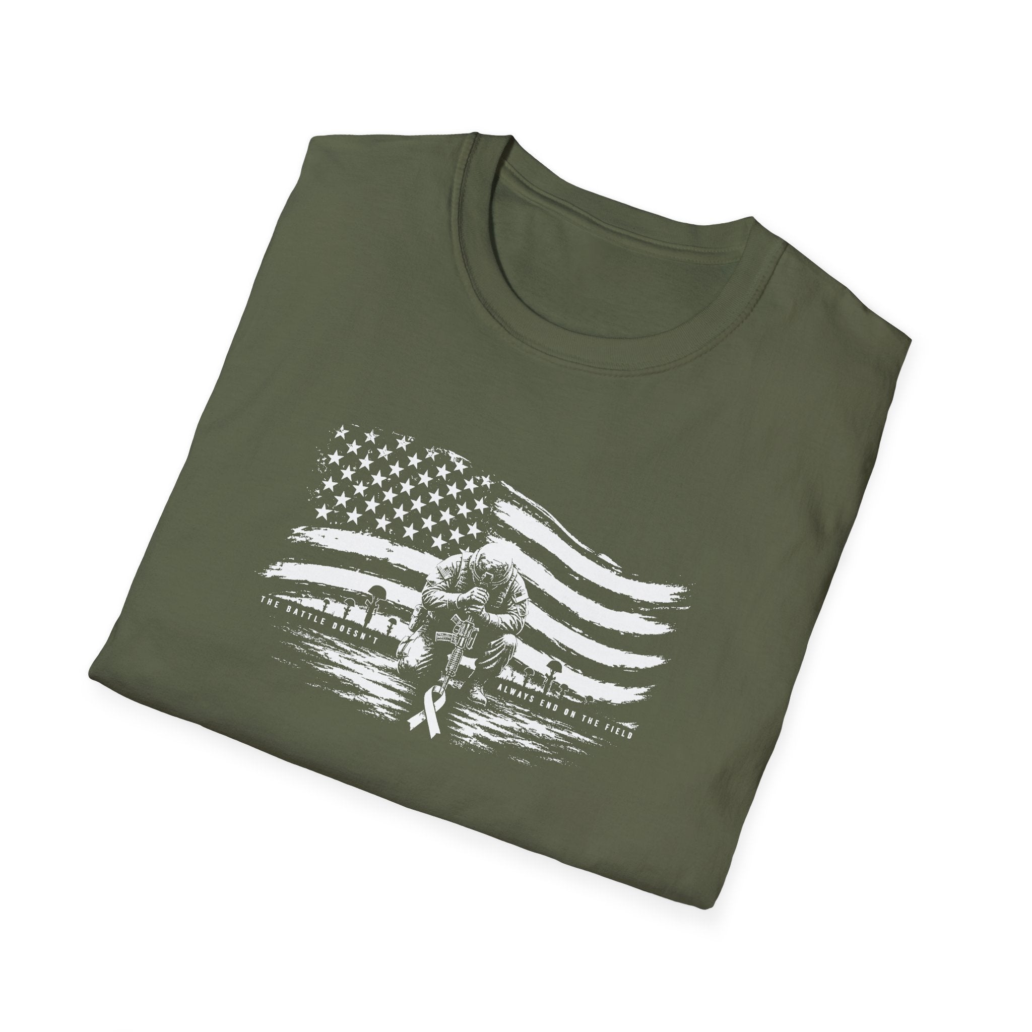 Remember Them All Memorial T-Shirt — Veteran Flag Tribute