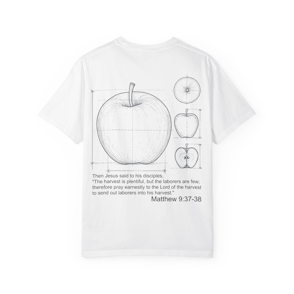 Matthew 9:37-38 - Apple Diagram Graphic T‑Shirt