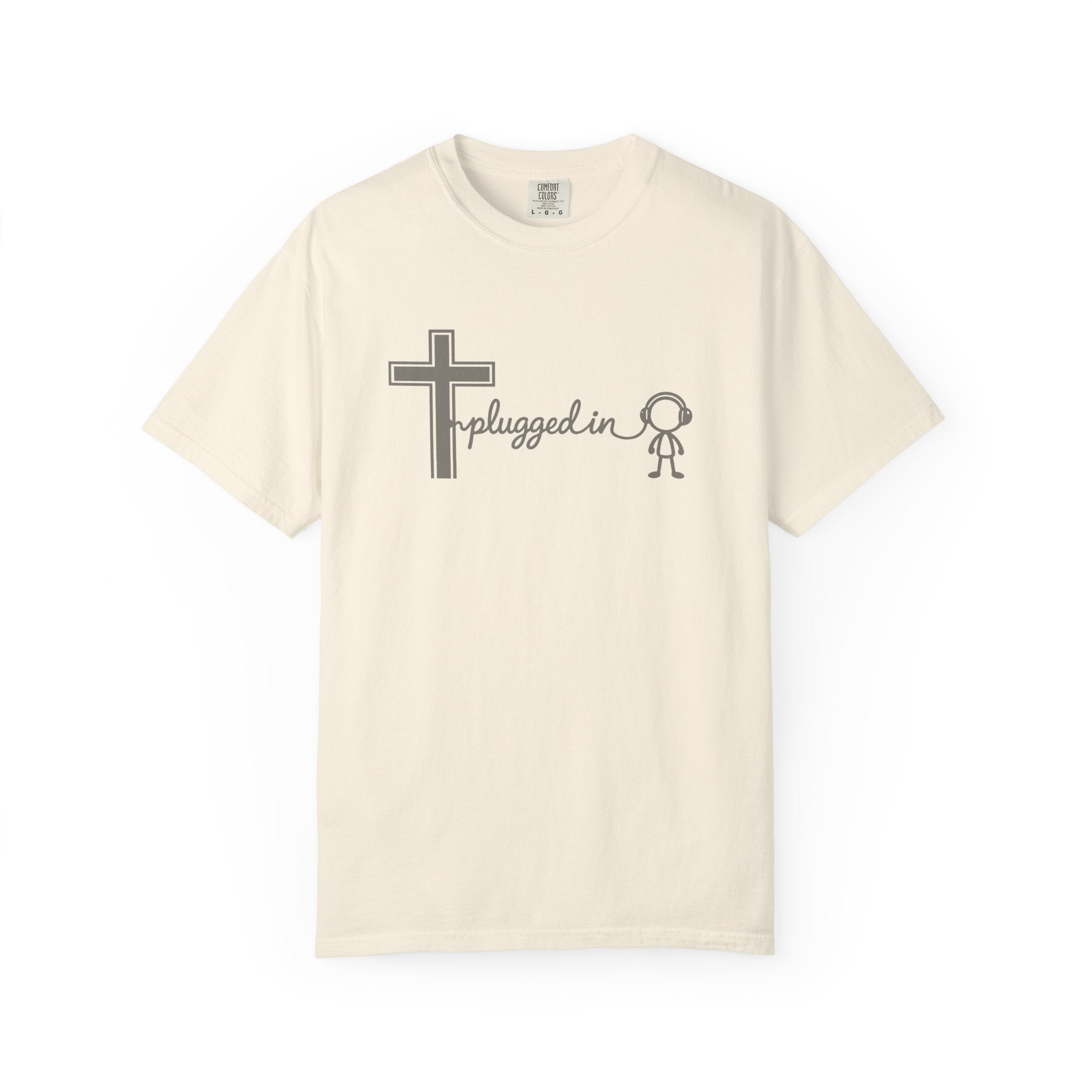 Christian 'Plugged In' Cross T-Shirt — Faith Graphic Tee