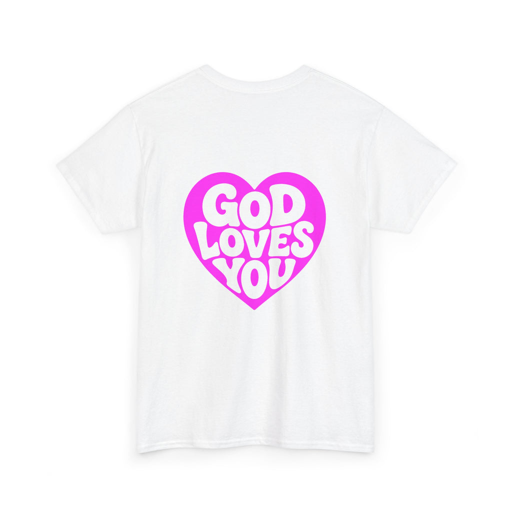 God Loves You Heart Tee