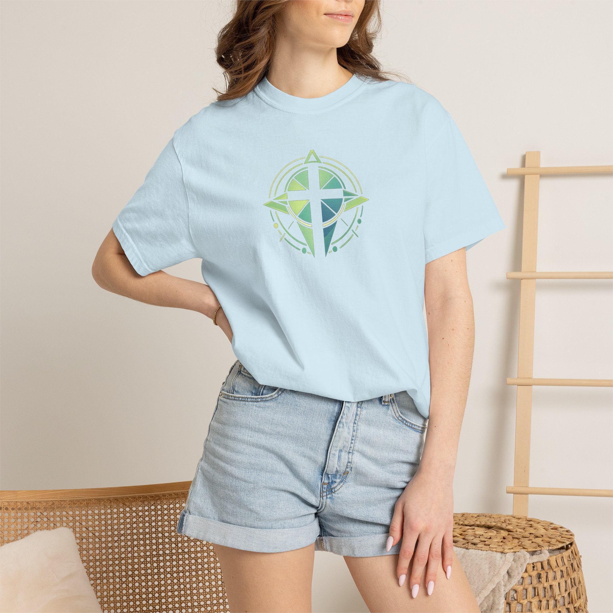 Trust the Promise T-Shirt — Compass Cross Graphic