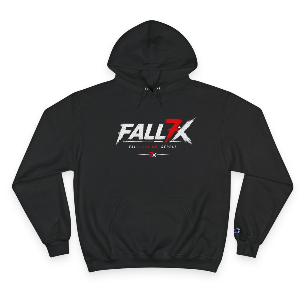 Champion Hoodie — Fall7X 'We Rise' Graphic Pullover Hoodie