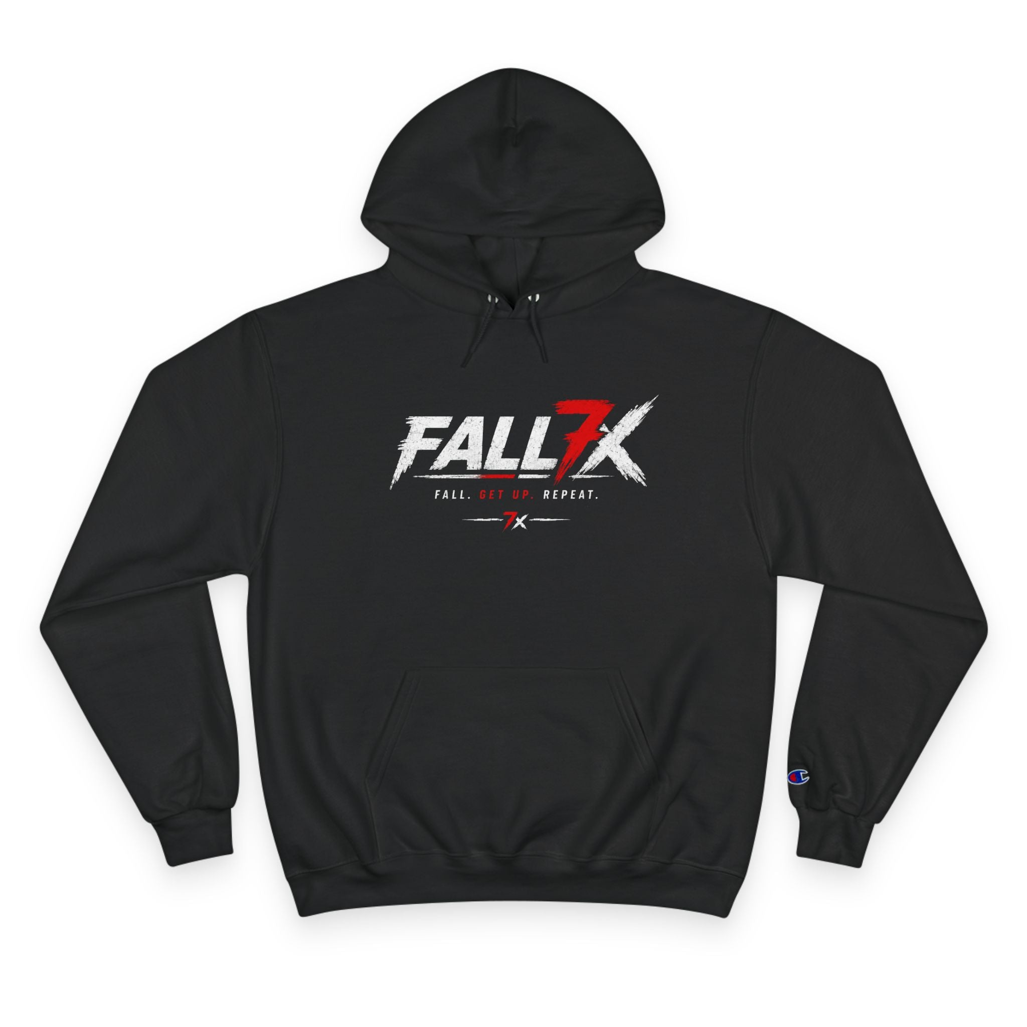 Champion Hoodie — Fall7X 'We Rise' Graphic Pullover Hoodie