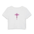 Pink Floral Cross Baby Tee