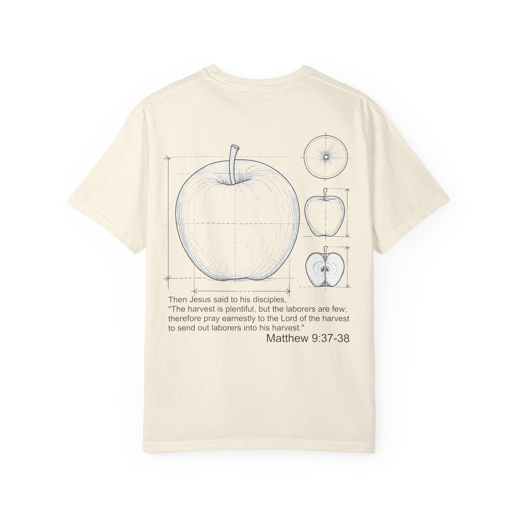 Matthew 9:37-38 - Apple Diagram Graphic T‑Shirt