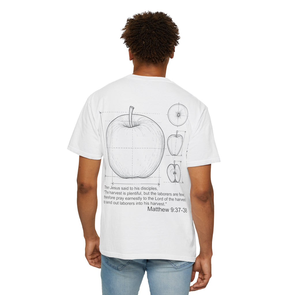 Matthew 9:37-38 - Apple Diagram Graphic T‑Shirt