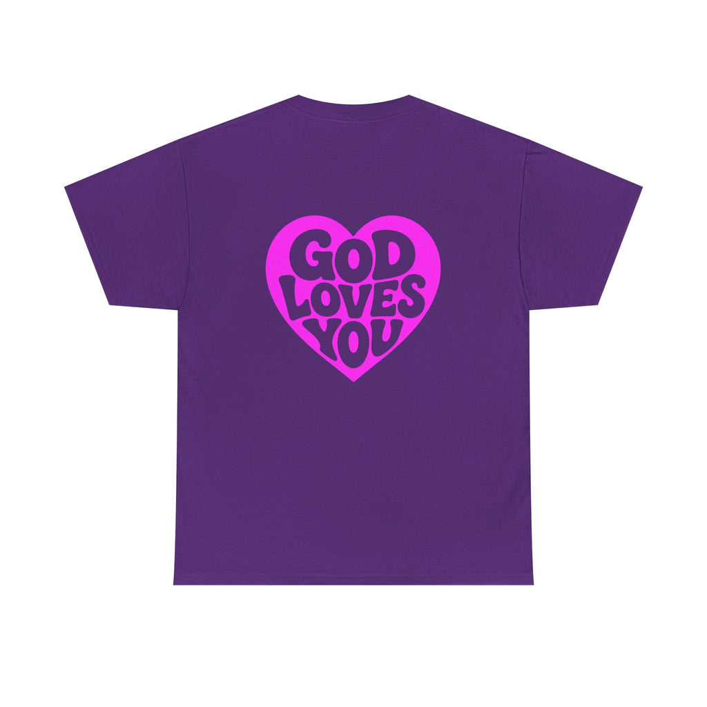 God Loves You Heart Tee