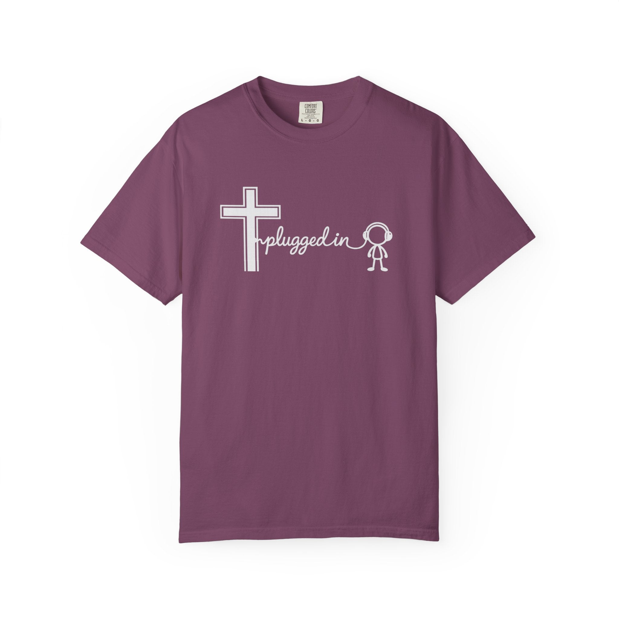 Christian 'Plugged In' Cross T-Shirt — Faith Graphic Tee
