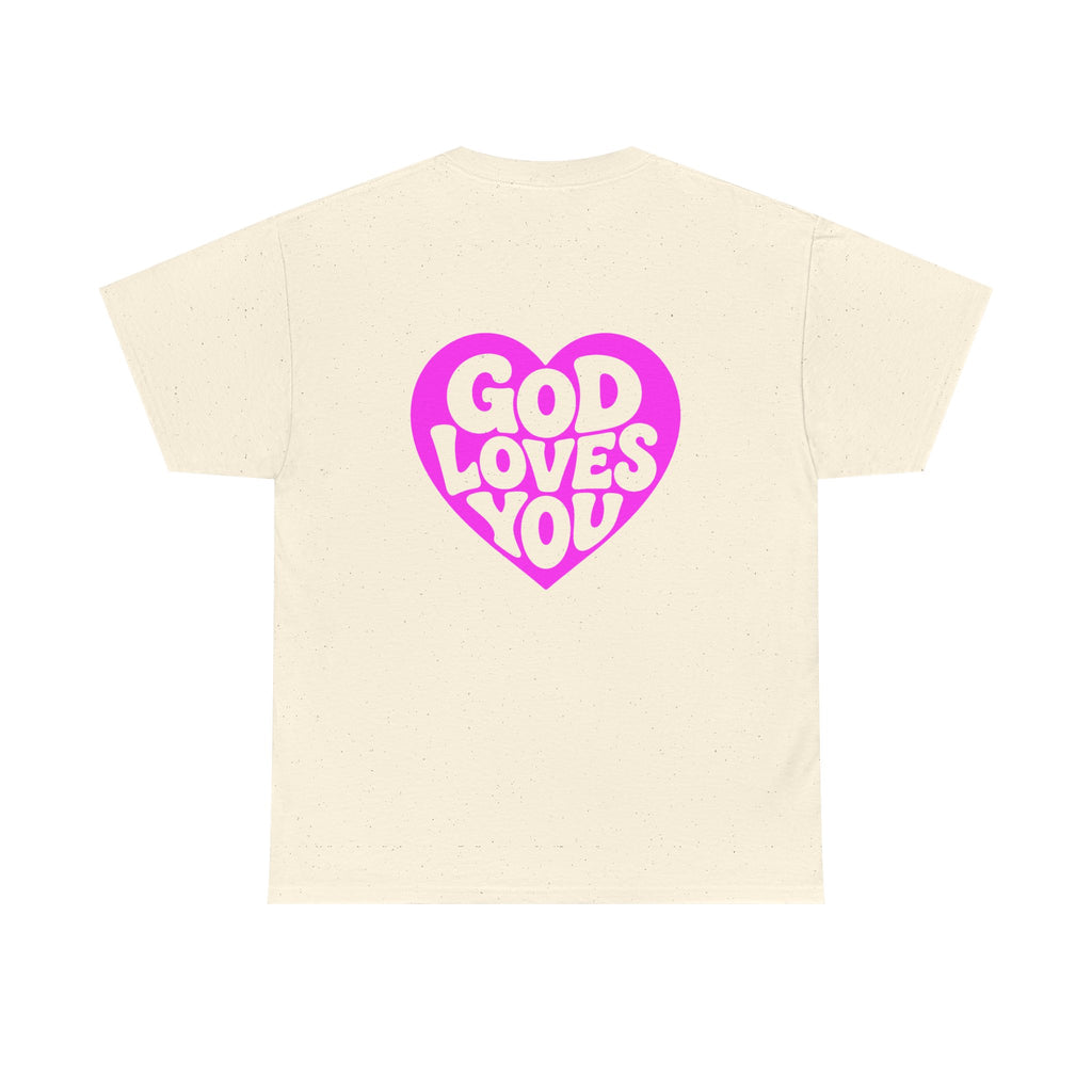 God Loves You Heart Tee