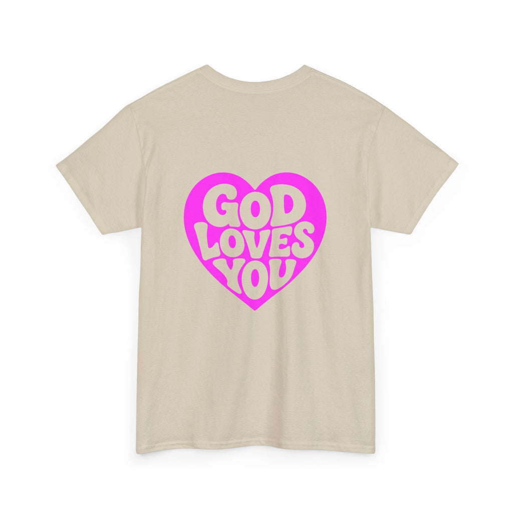 God Loves You Heart Tee