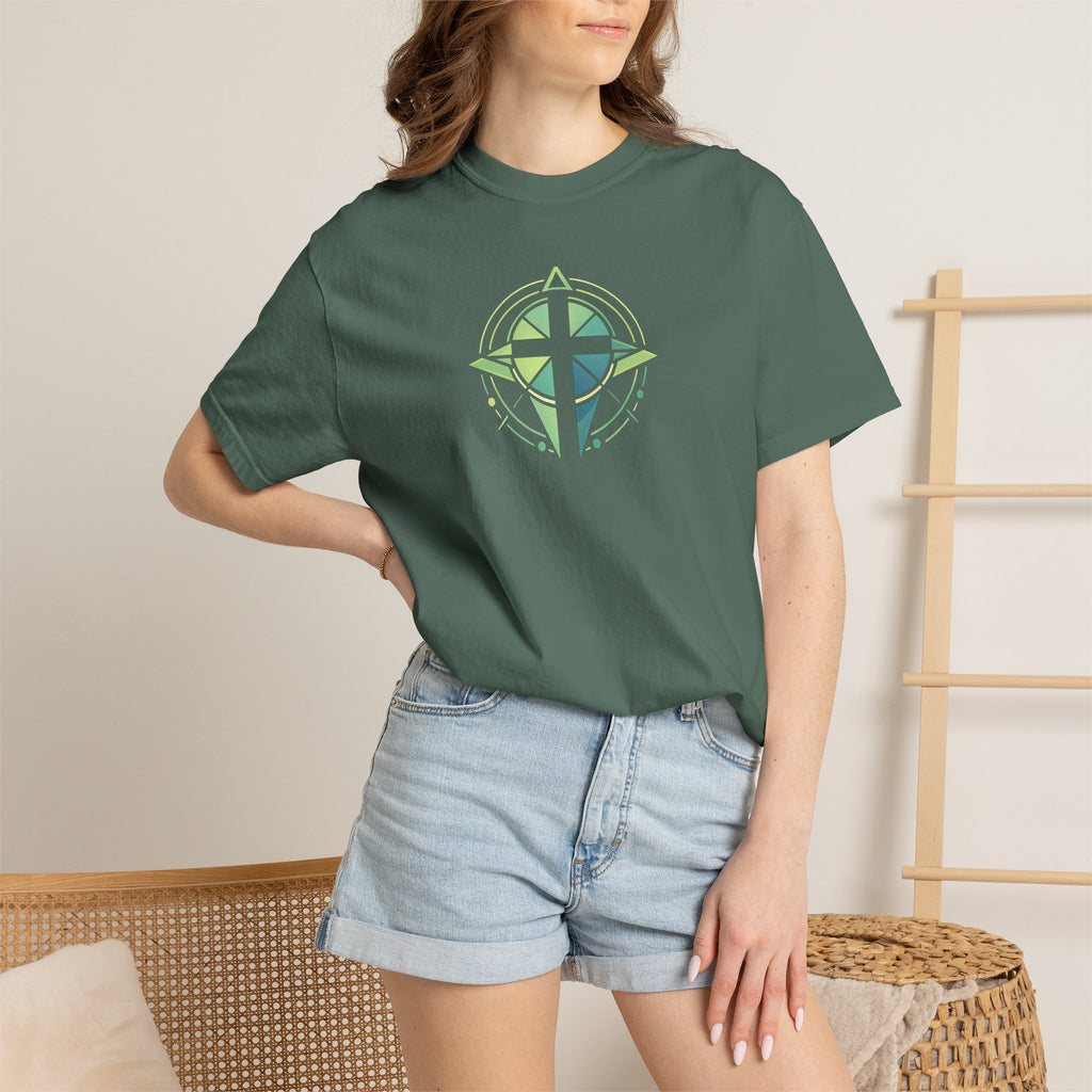 Trust the Promise T-Shirt — Compass Cross Graphic