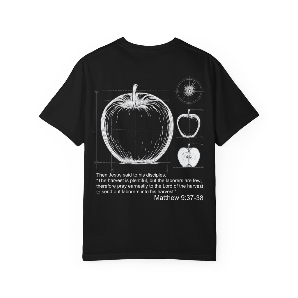 Matthew 9:37-38 - Apple Diagram Graphic T‑Shirt