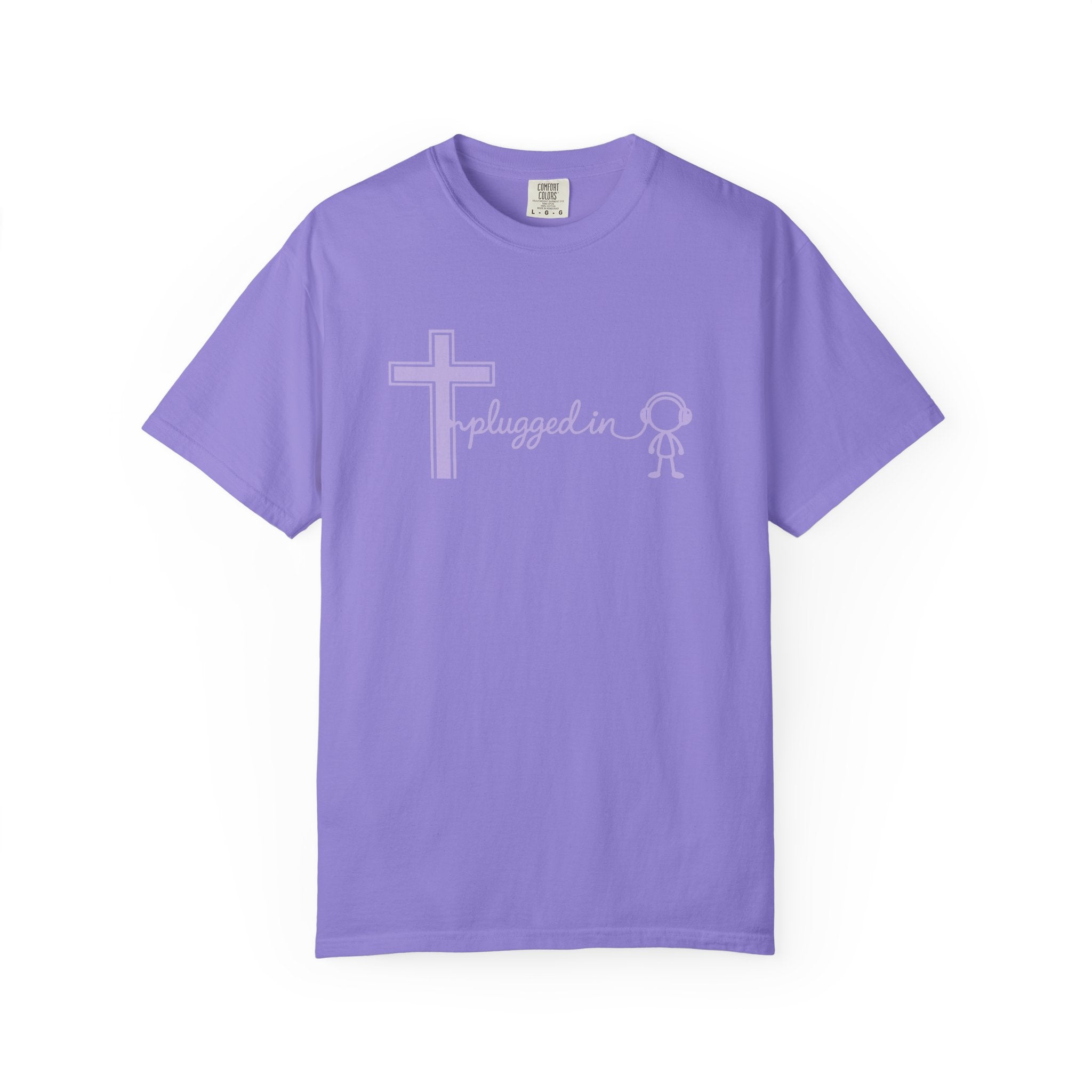 Christian 'Plugged In' Cross T-Shirt — Faith Graphic Tee