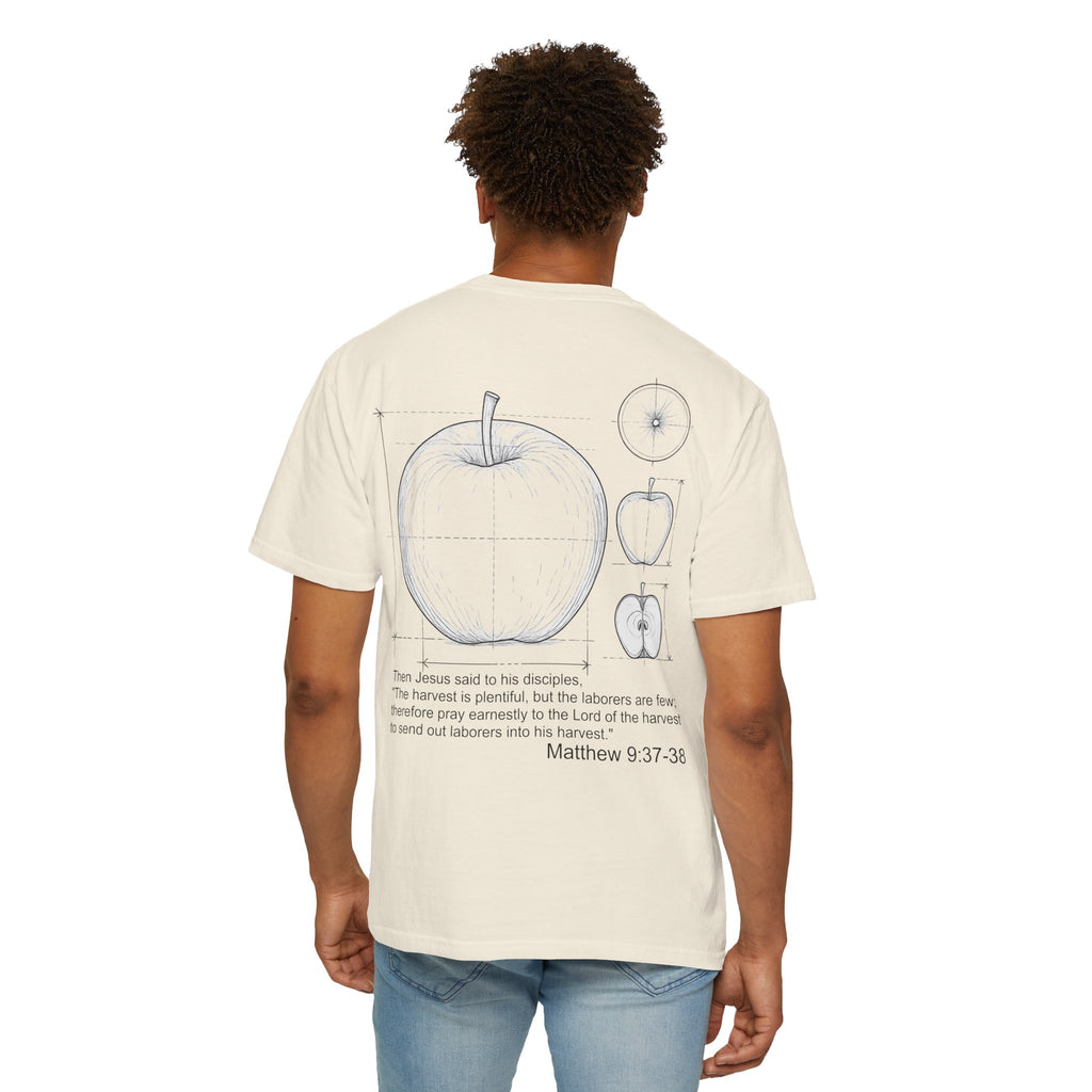 Matthew 9:37-38 - Apple Diagram Graphic T‑Shirt