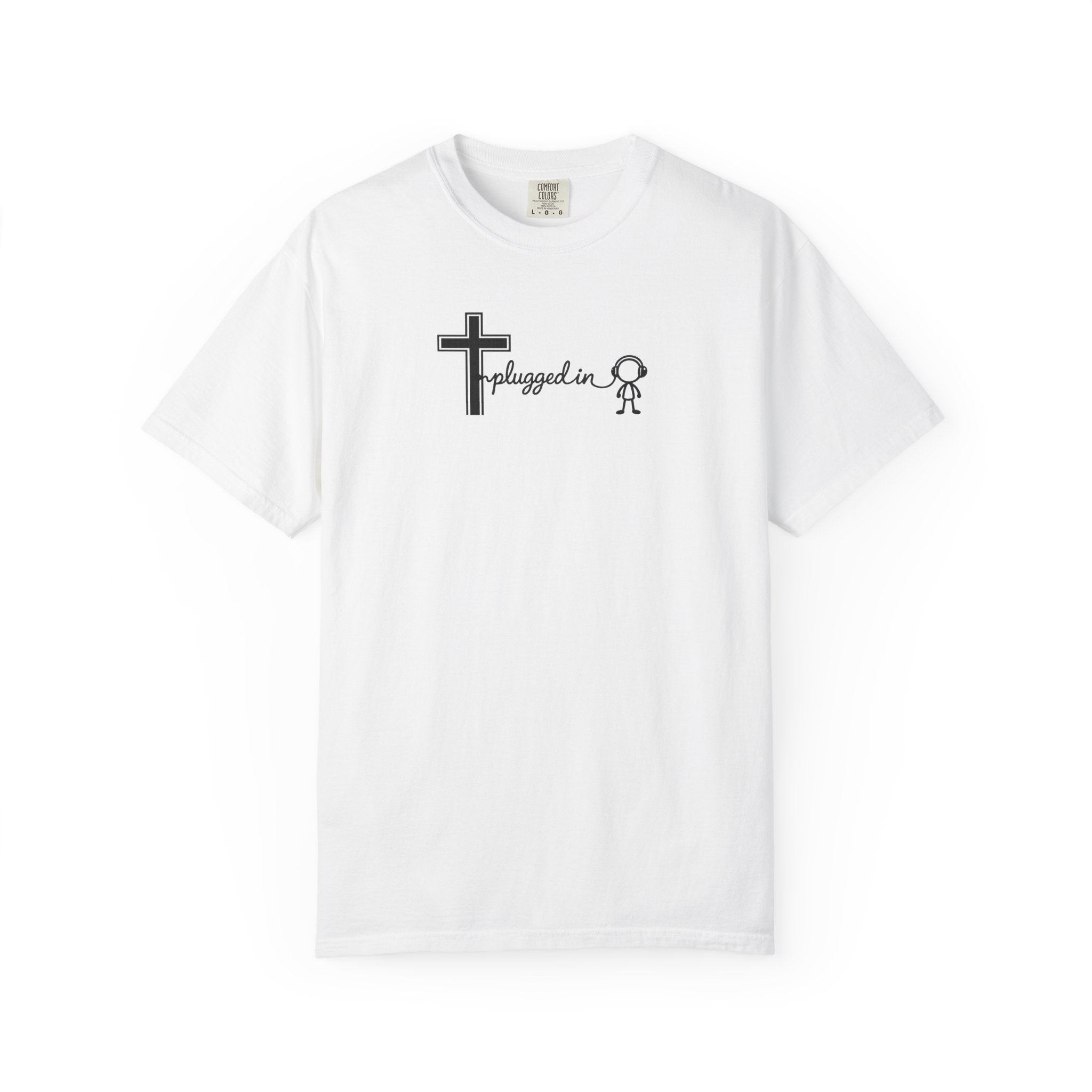 Christian 'Plugged In' Cross T-Shirt — Faith Graphic Tee