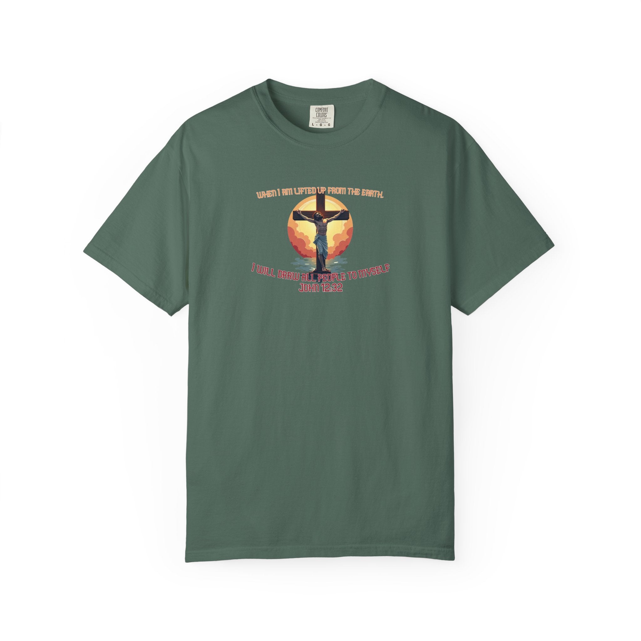 John 12:32 - Unisex Garment-Dyed T-shirt