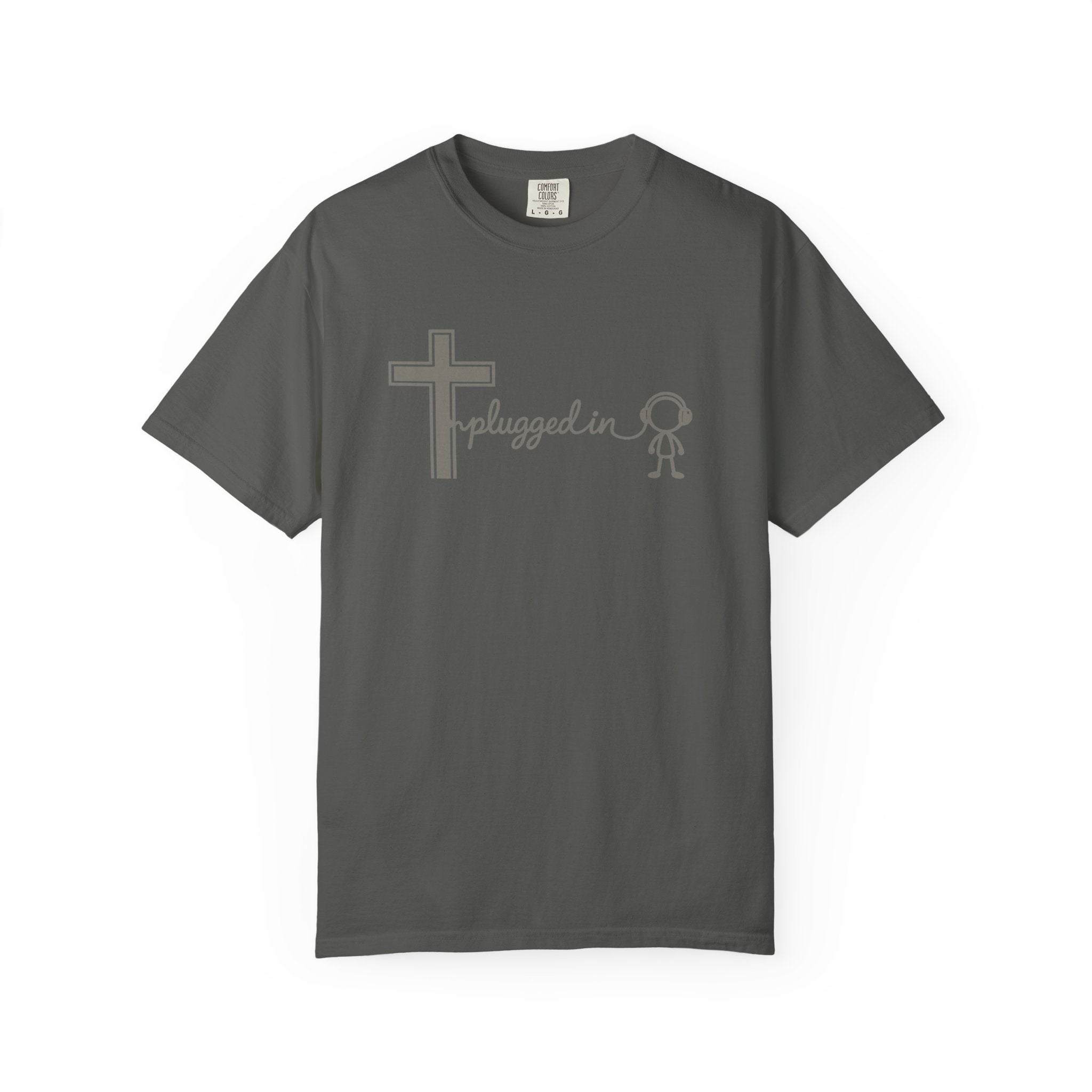 Christian 'Plugged In' Cross T-Shirt — Faith Graphic Tee