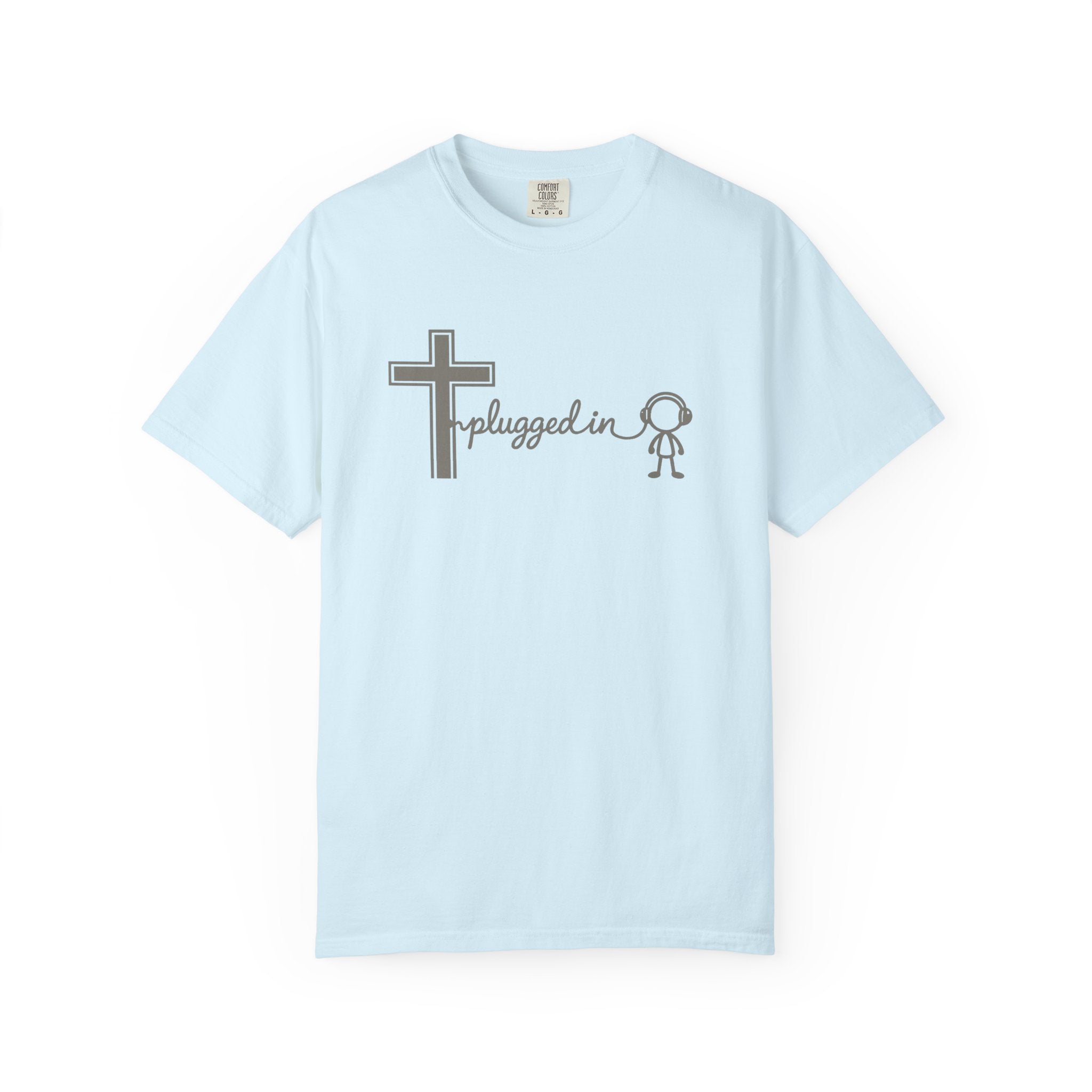 Christian 'Plugged In' Cross T-Shirt — Faith Graphic Tee