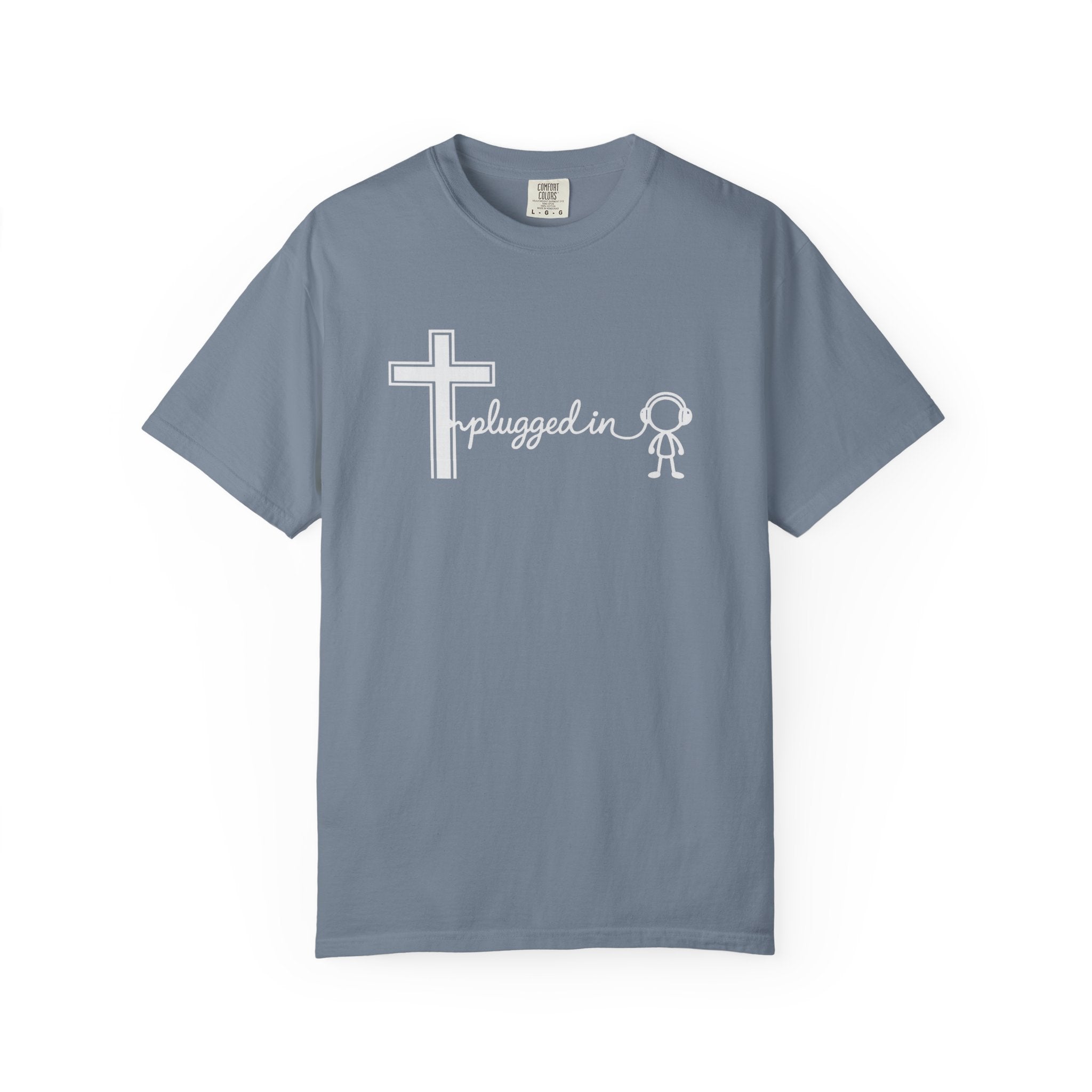 Christian 'Plugged In' Cross T-Shirt — Faith Graphic Tee