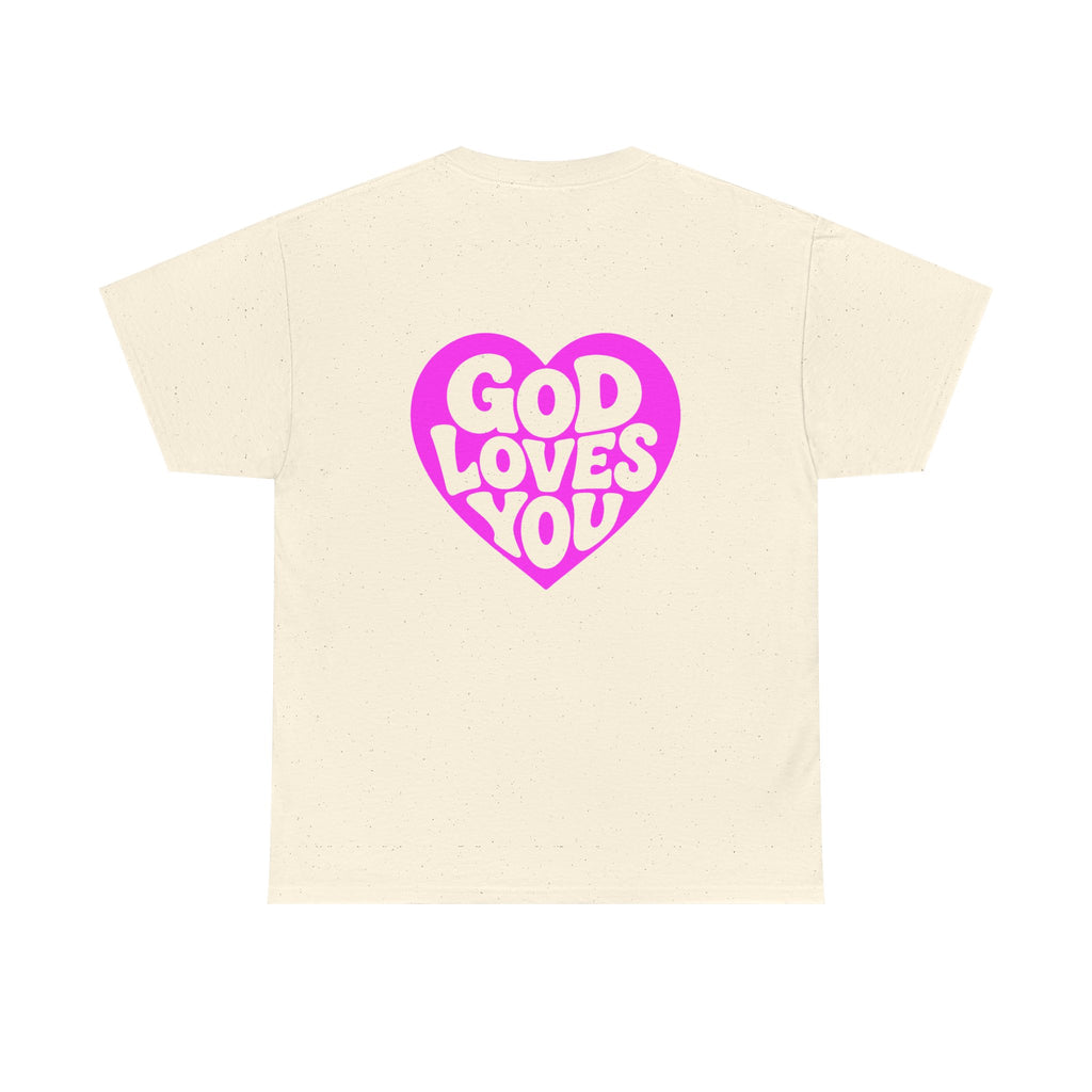 God Loves You Heart Tee