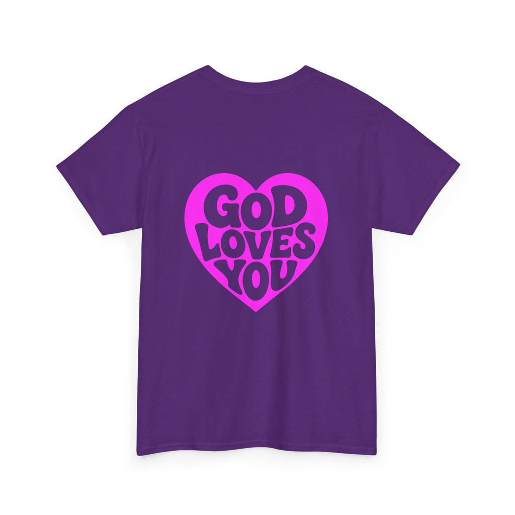 God Loves You Heart Tee