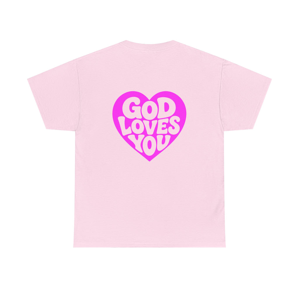 God Loves You Heart Tee