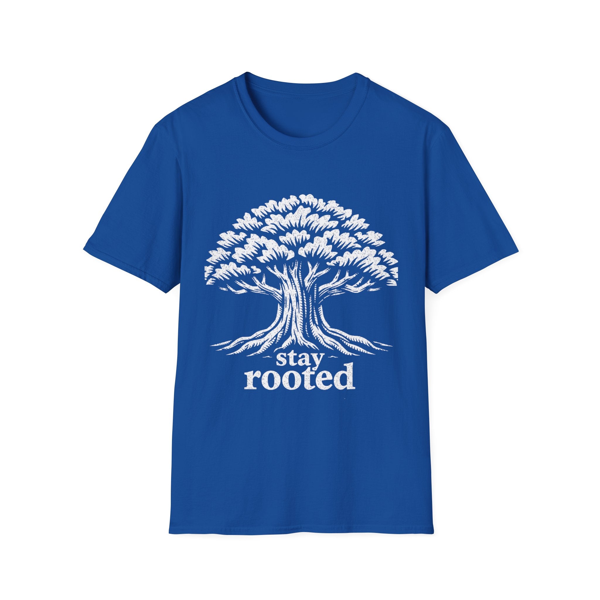 Stay Rooted Tree T-Shirt — Inspirational Nature Graphic Tee