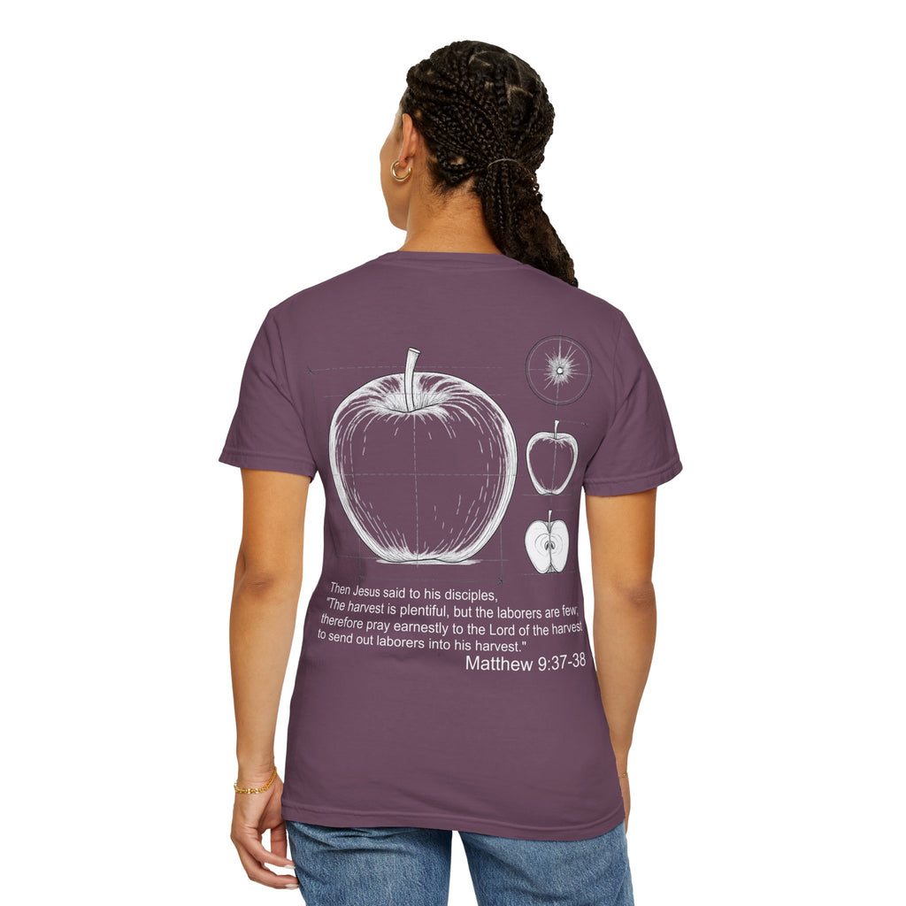 Matthew 9:37-38 - Apple Diagram Graphic T‑Shirt