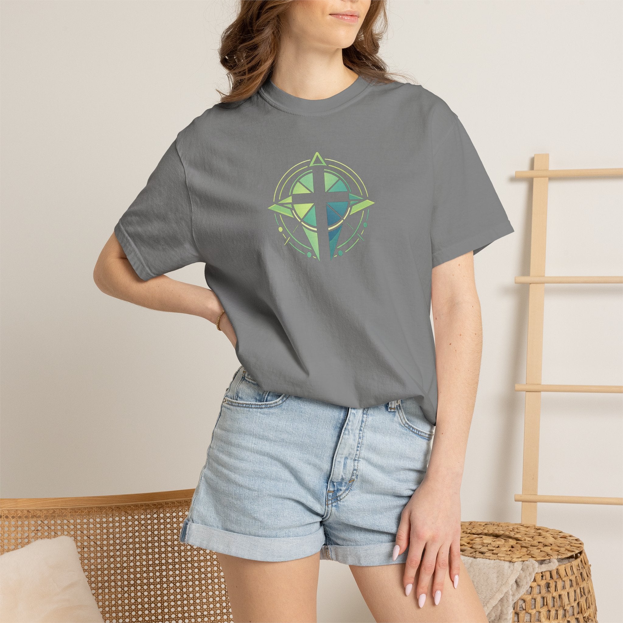 Trust the Promise T-Shirt — Compass Cross Graphic