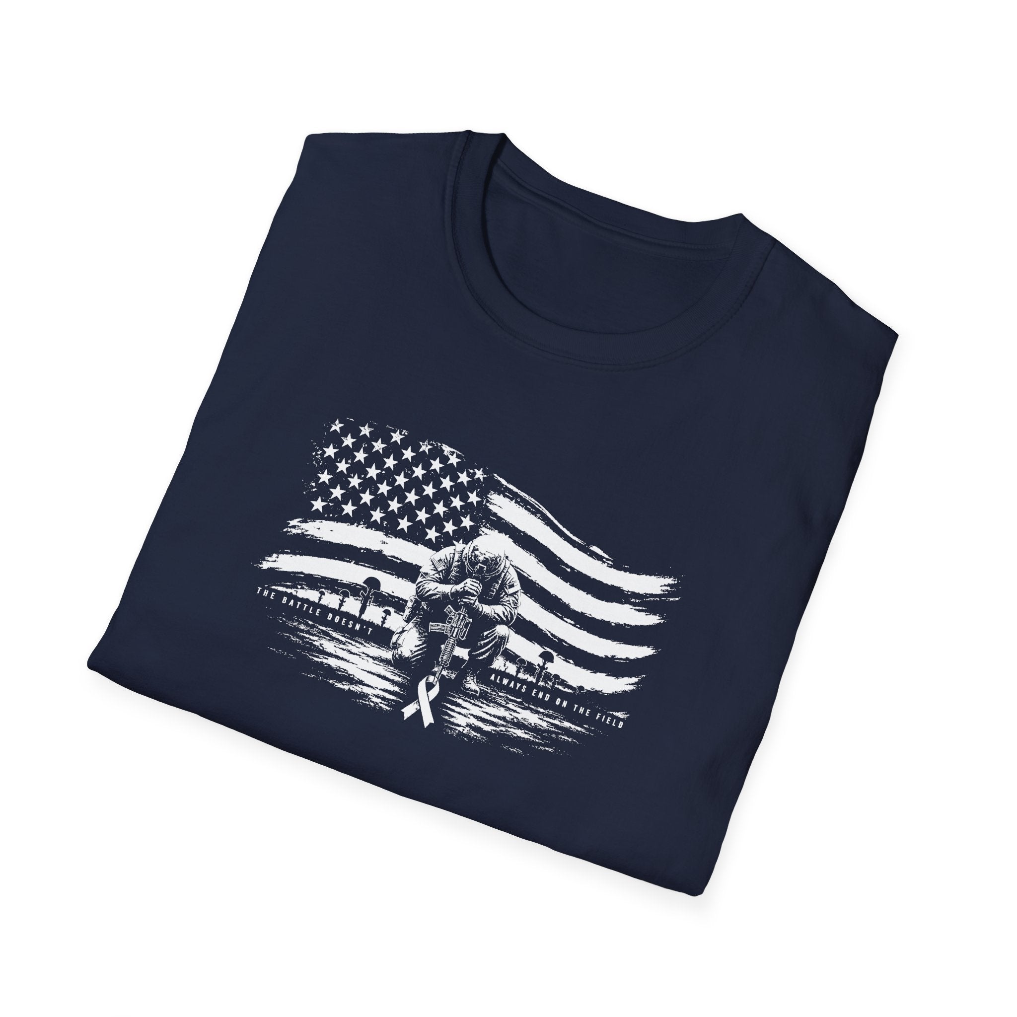 Remember Them All Memorial T-Shirt — Veteran Flag Tribute