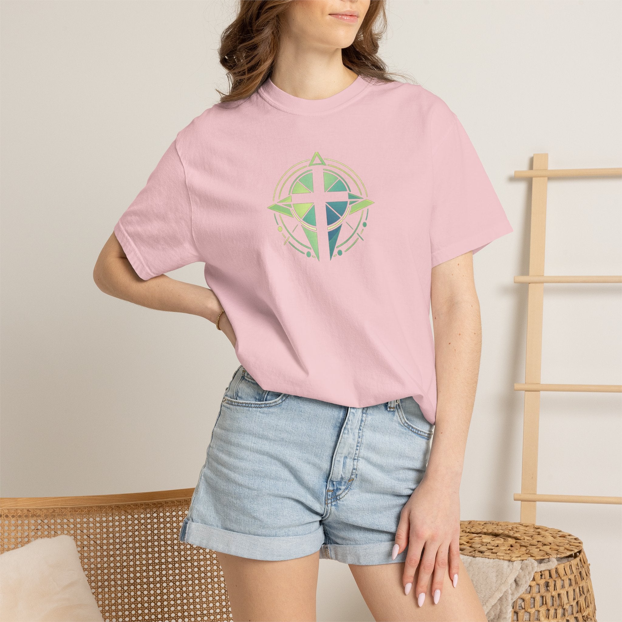 Trust the Promise T-Shirt — Compass Cross Graphic