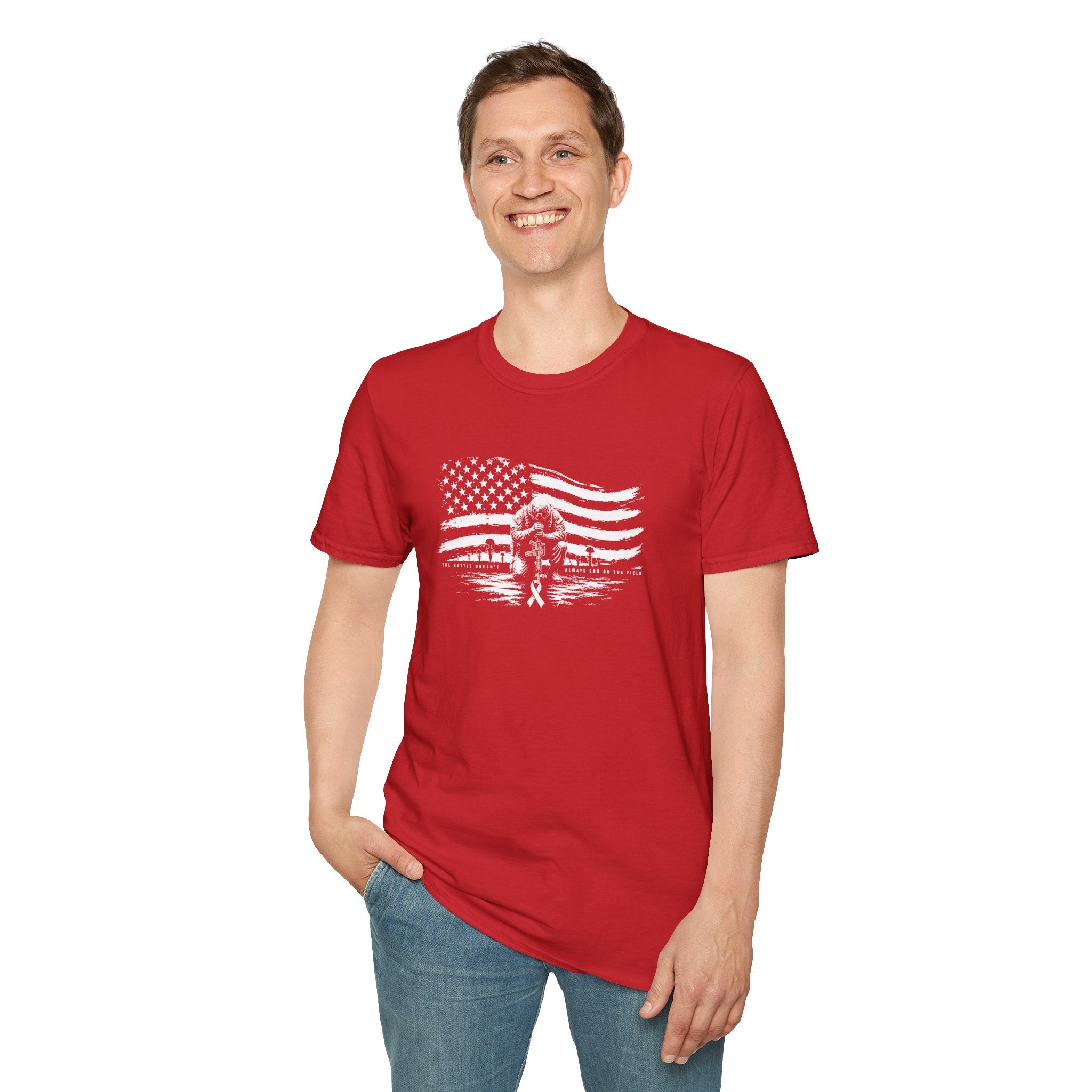 Remember Them All Memorial T-Shirt — Veteran Flag Tribute