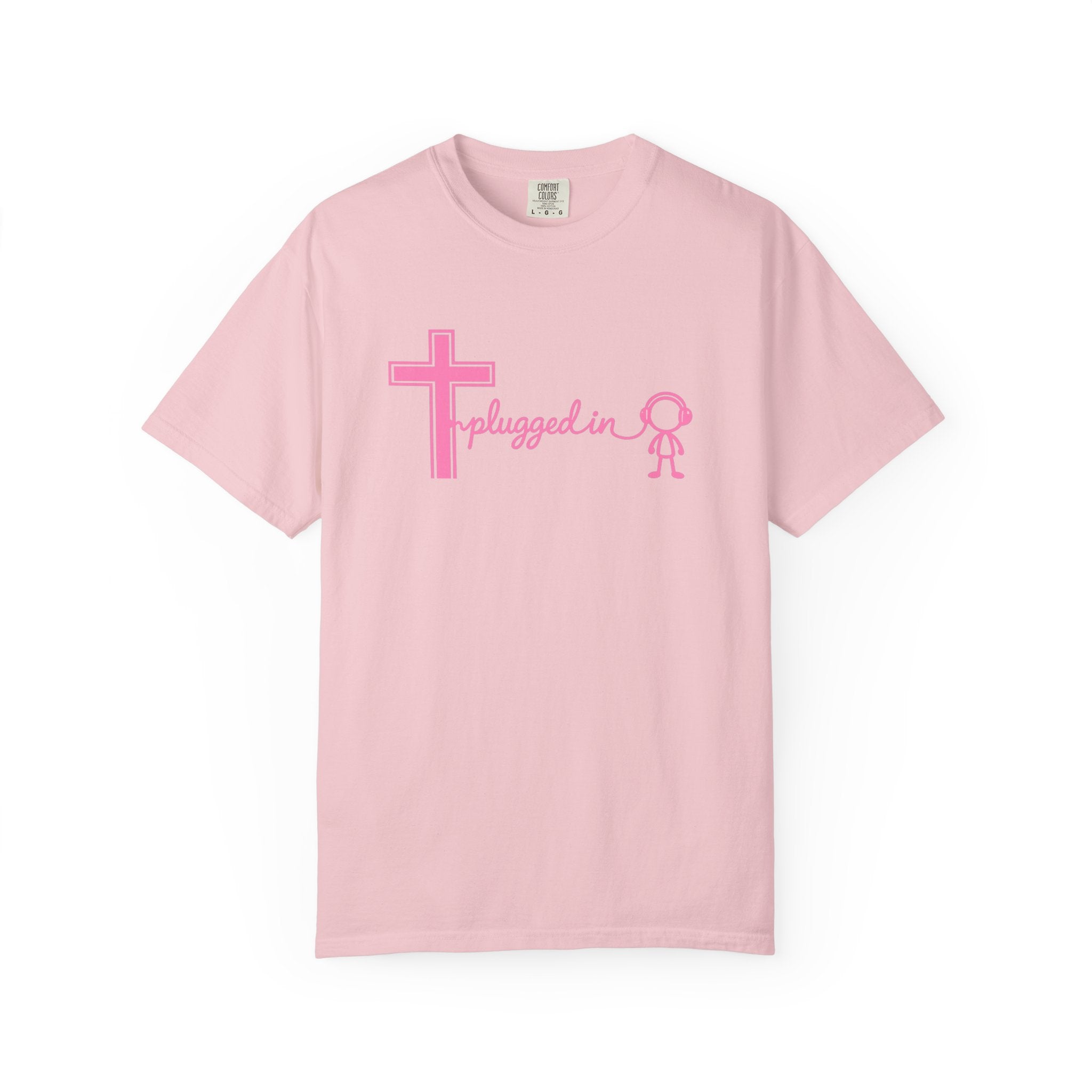 Christian 'Plugged In' Cross T-Shirt — Faith Graphic Tee