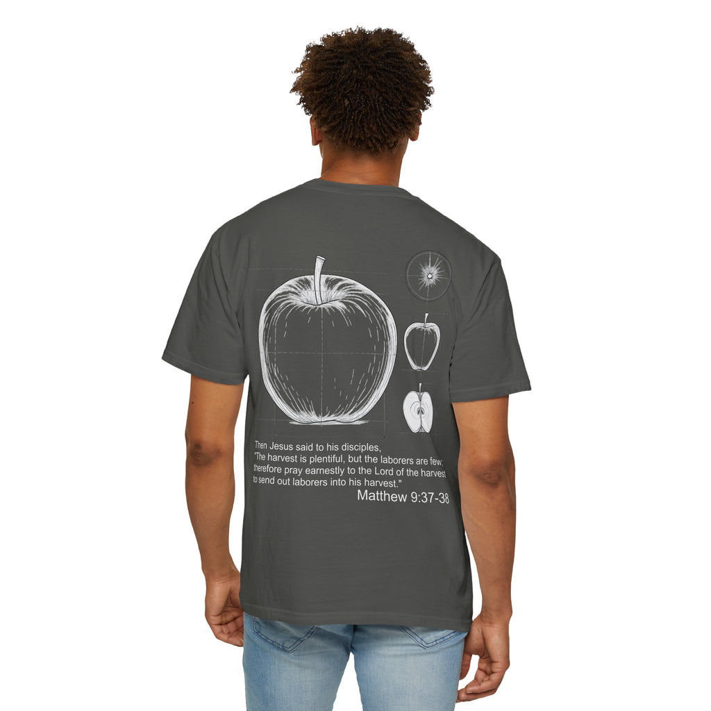 Matthew 9:37-38 - Apple Diagram Graphic T‑Shirt