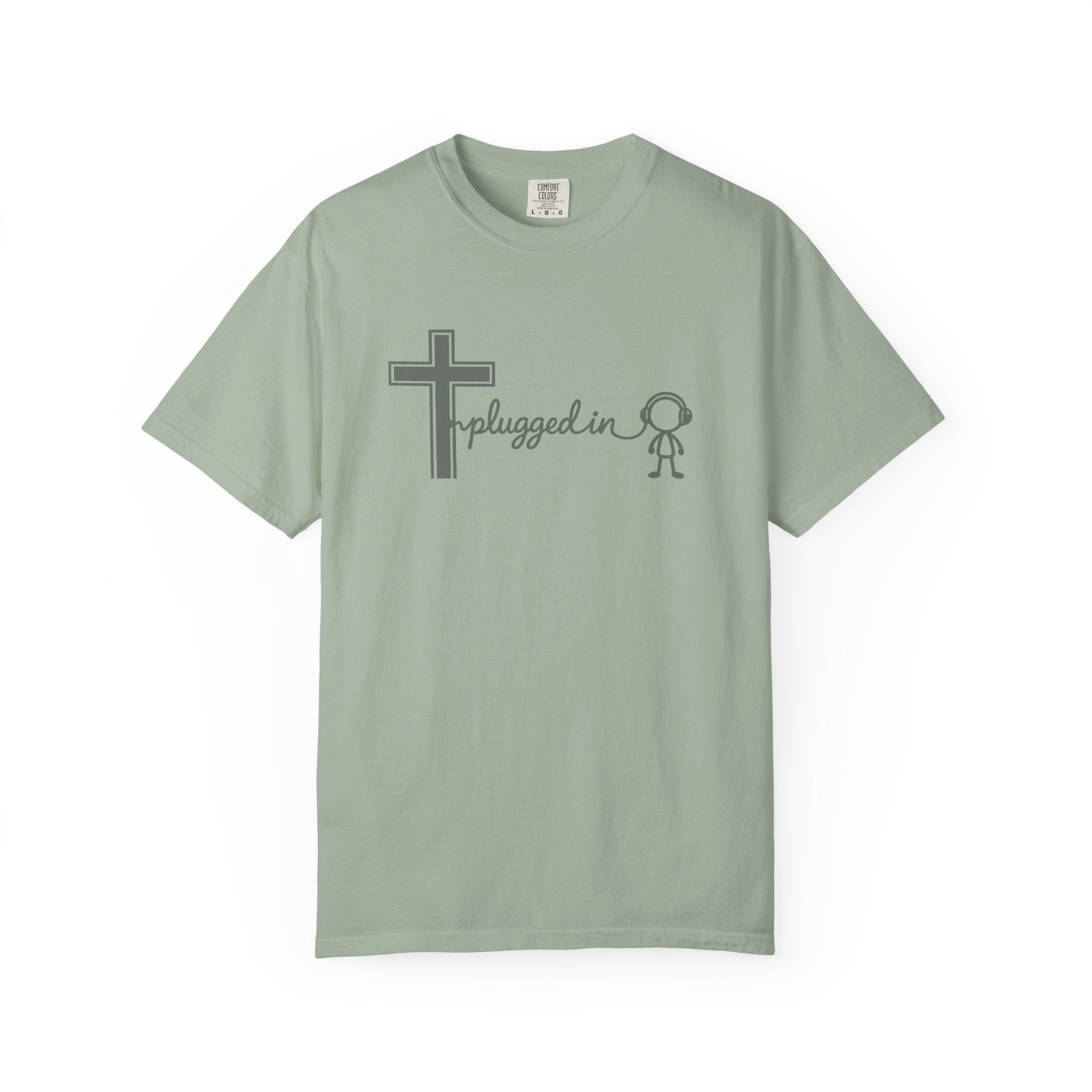 Christian 'Plugged In' Cross T-Shirt — Faith Graphic Tee